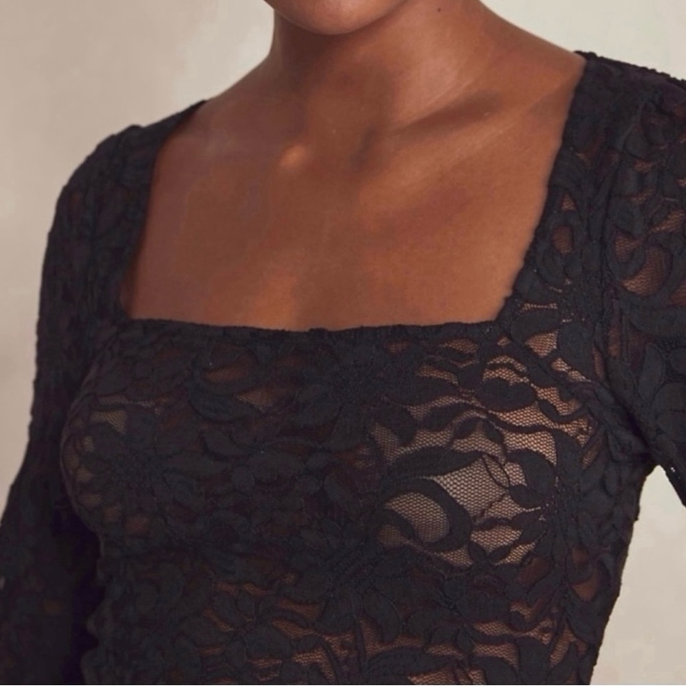 Free People Long Distance Lace Top - Picture 3 of 3